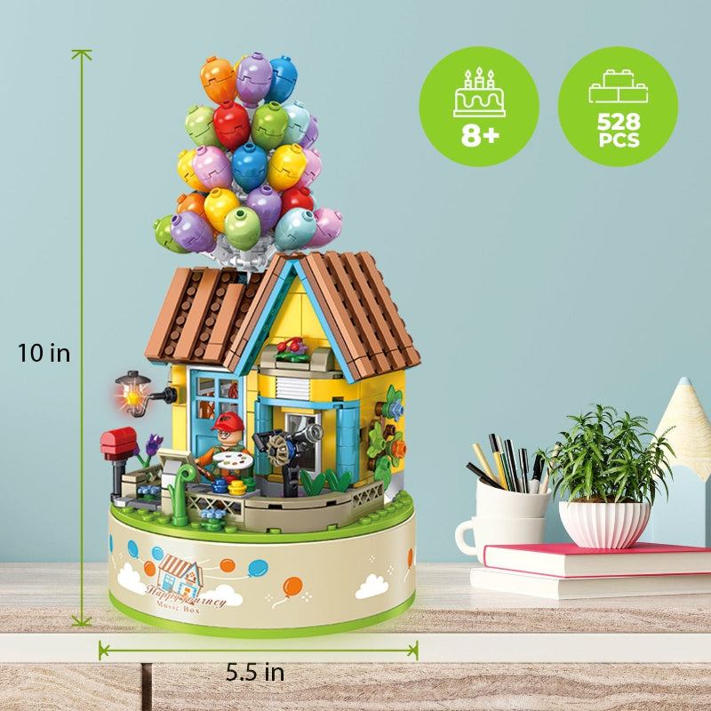 Balloons Building Block Set with Music Box