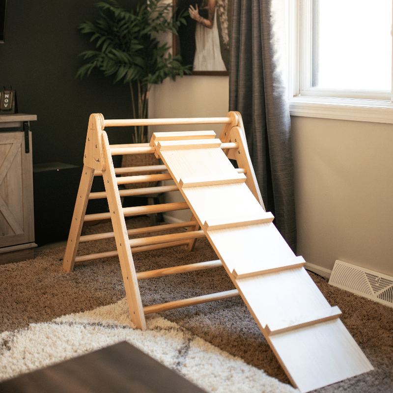 Olive Pikler Triangle Ladder and Climber Slide