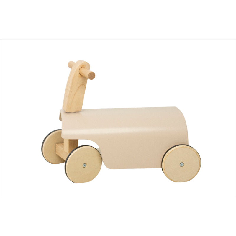 Wooden Ride-On Toy with Wheels and Walker