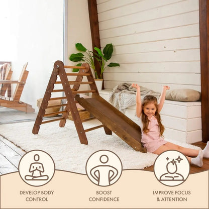 2in1 Montessori Climbing Set – Chocolate