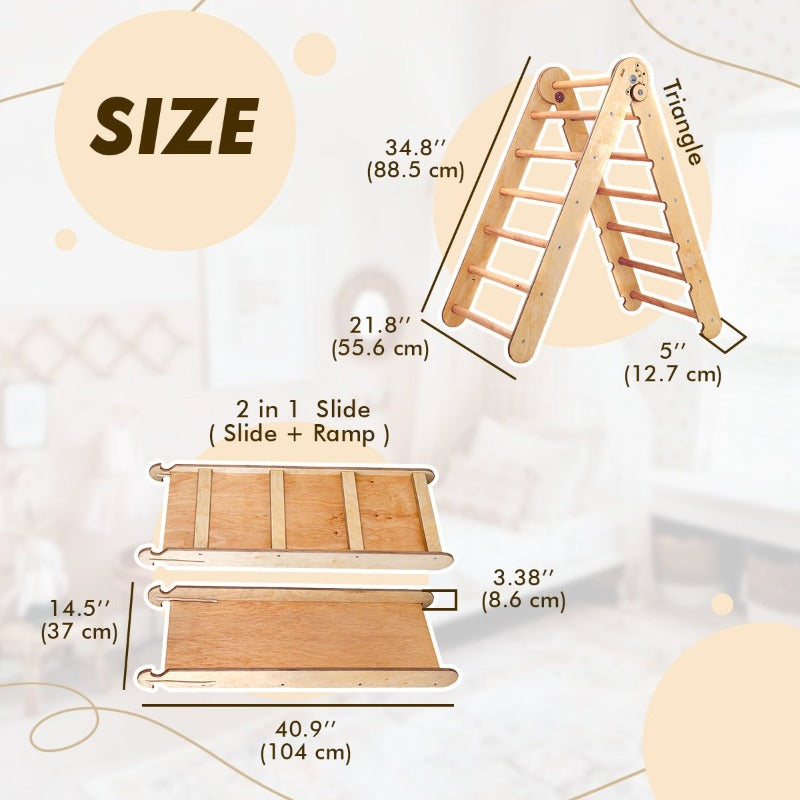 2in1 Montessori Climbing Set – Beige