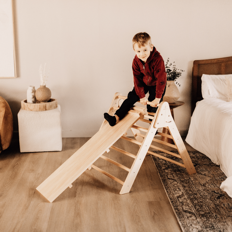 Olive Pikler Triangle Ladder and Climber Slide