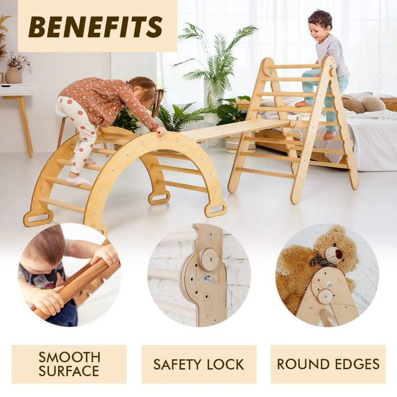 3in1 Montessori Climbing Set – Beige