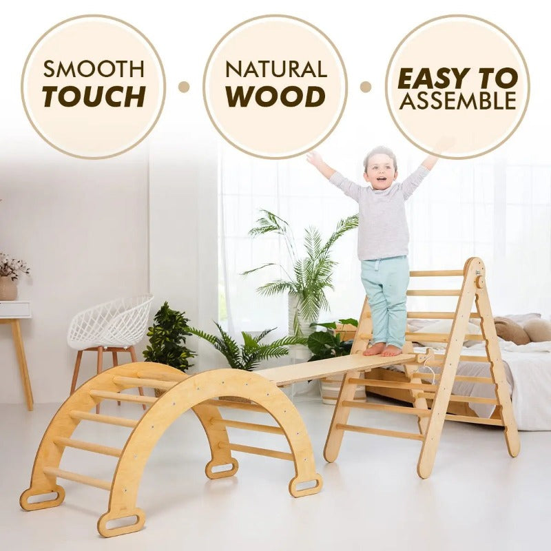 3in1 Montessori Climbing Set – Beige