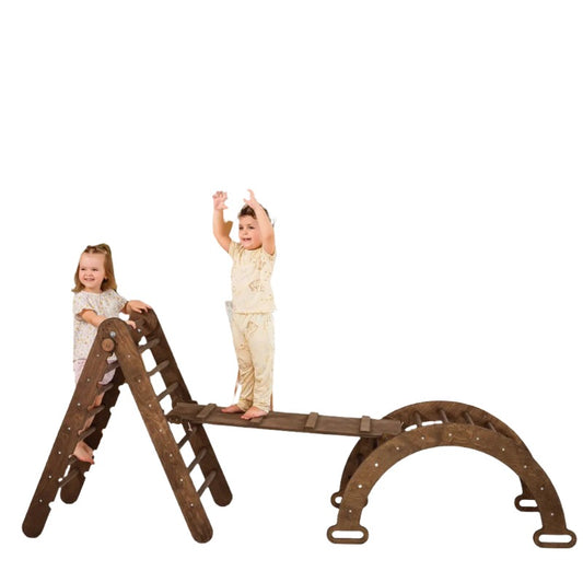 3in1 Montessori Climbing Set – Chocolate