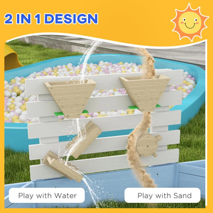 Wooden Sandbox with Seats