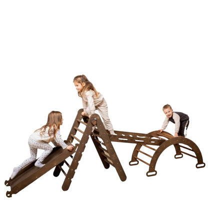 4in1 Montessori Climbing Set – Chocolate