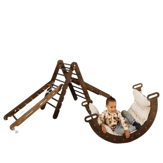 5in1 Montessori Climbing Set – Chocolate