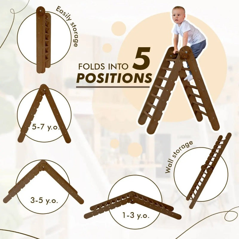 5in1 Montessori Climbing Set – Chocolate