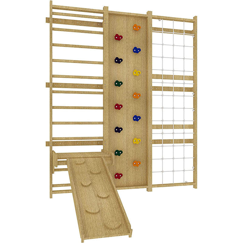 Walnut - 9-in-1 Swedish Ladder Wall Gym and Climber