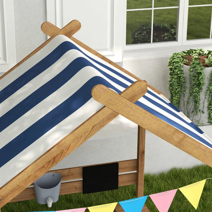 Wooden House Sandbox with Canopy