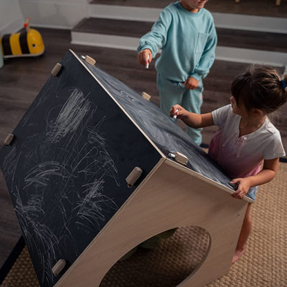 Evergreen Playhouse with Chalkboard Roof