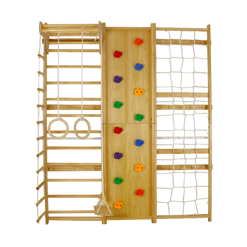 Walnut - 9-in-1 Swedish Ladder Wall Gym and Climber