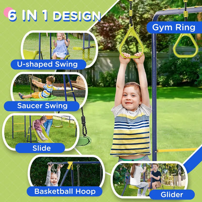 6in1 Outdoor Swing Set