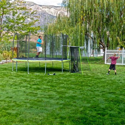 15' x 13' Oval Trampoline with Sports Net