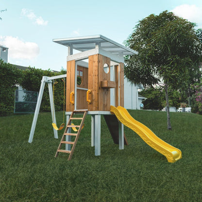 Forest Outdoor Swing Set And Trapeze Bar