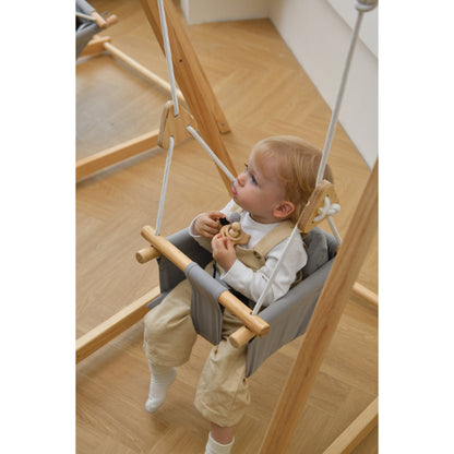 Spruce Foldable Wooden Swing Set