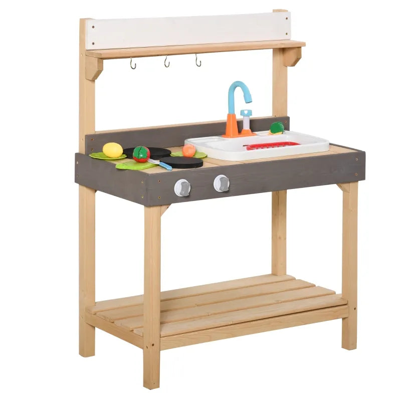 Kitchen Playset Game with Sink & Vegetables