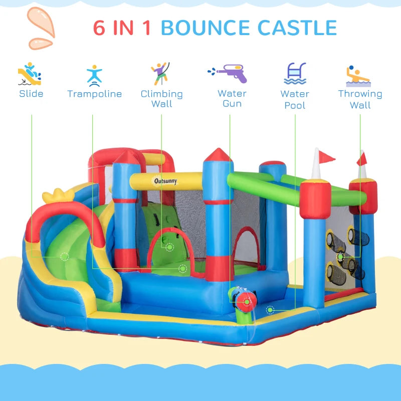 6in1 Inflatable Water Bounce House