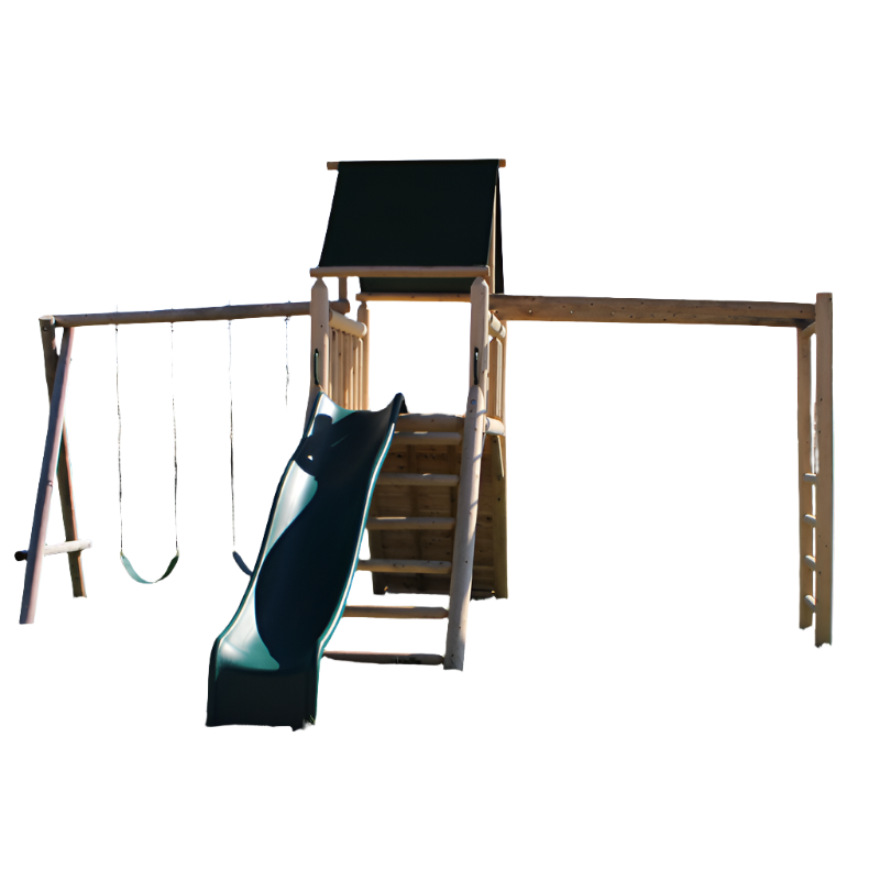 Cedar Peak Playground Tower [Monkey Bars, Swings, Slide]