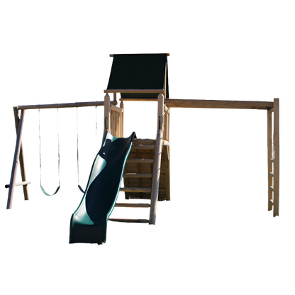 Cedar Peak Playground Tower [Monkey Bars, Swings, Slide]