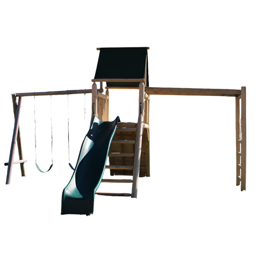 Cedar Peak Playground Tower [Monkey Bars, Swings, Slide]