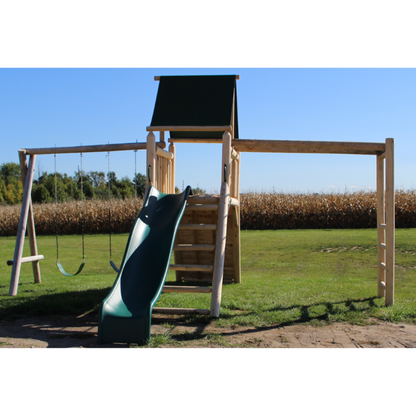 Cedar Peak Playground Tower [Monkey Bars, Swings, Slide]