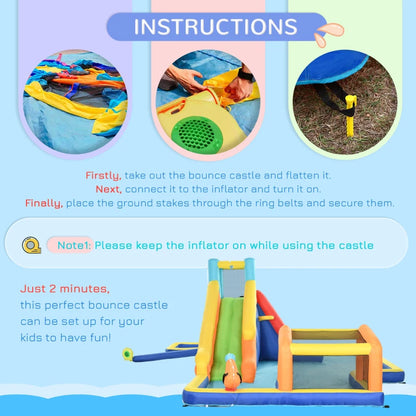 6in1 Inflatable Bounce House