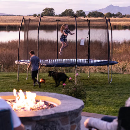 13' Square Trampoline with Lights