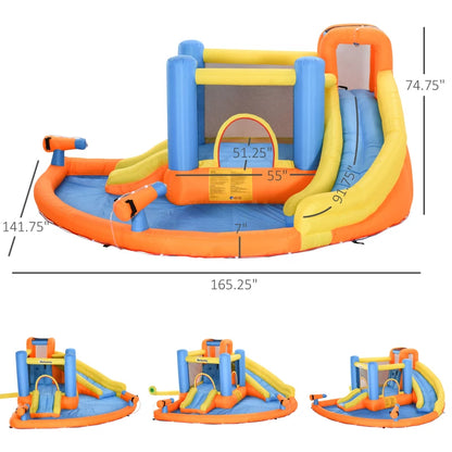 5in1 Kids Inflatable Jumping Castle with Water Cannons