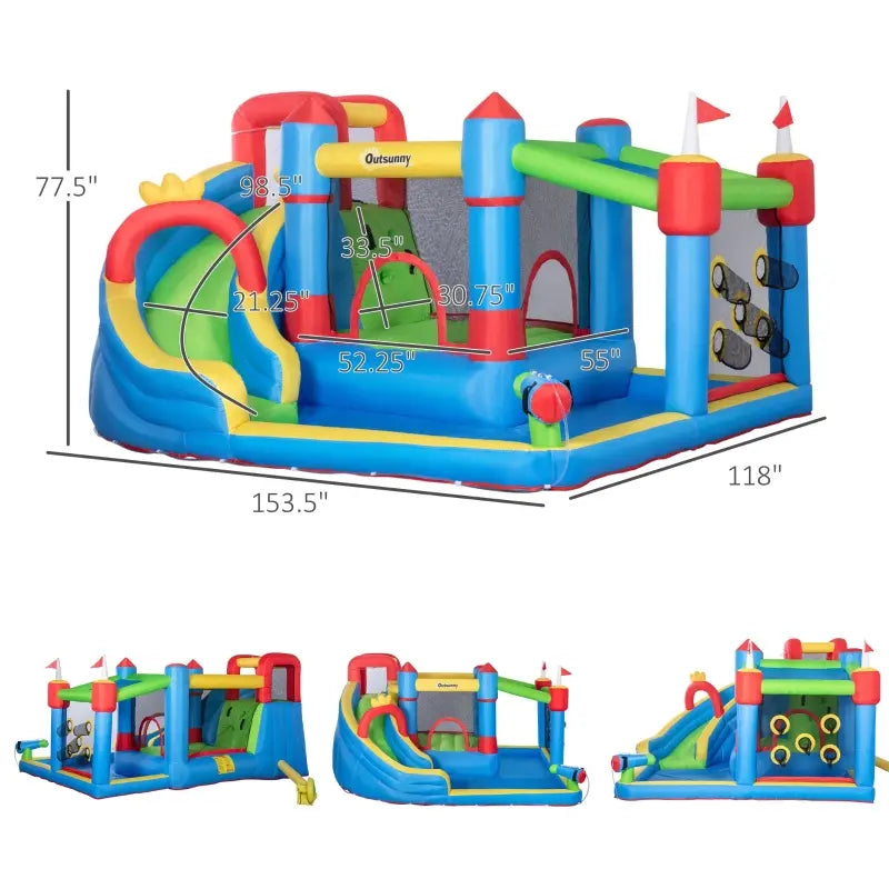 6in1 Inflatable Water Bounce House