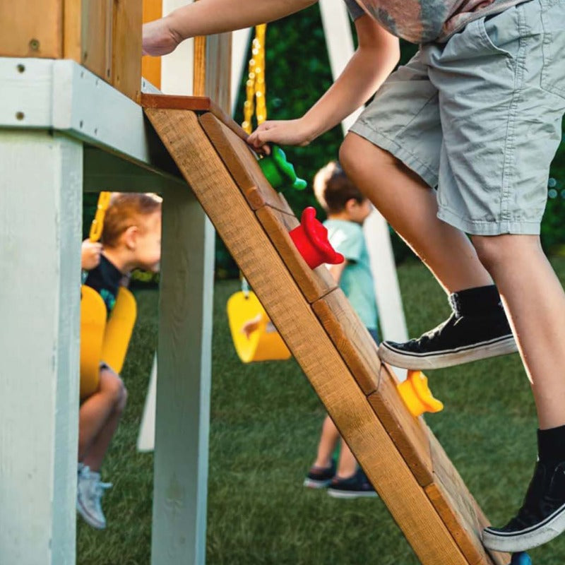 Forest Outdoor Swing Set And Trapeze Bar