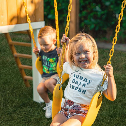 Forest Outdoor Swing Set And Trapeze Bar