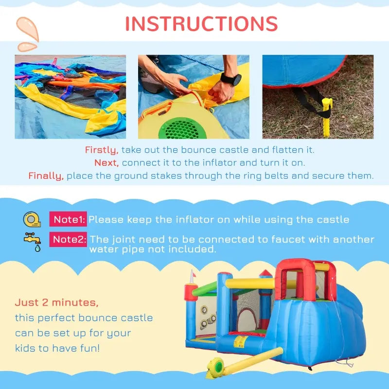 6in1 Inflatable Water Bounce House