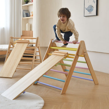 Olive Pikler Triangle Ladder and Climber Slide