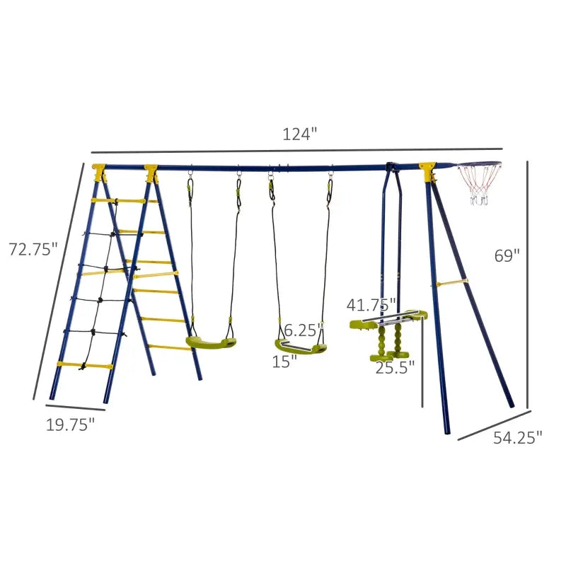 Outdoor Swing Set for Kids