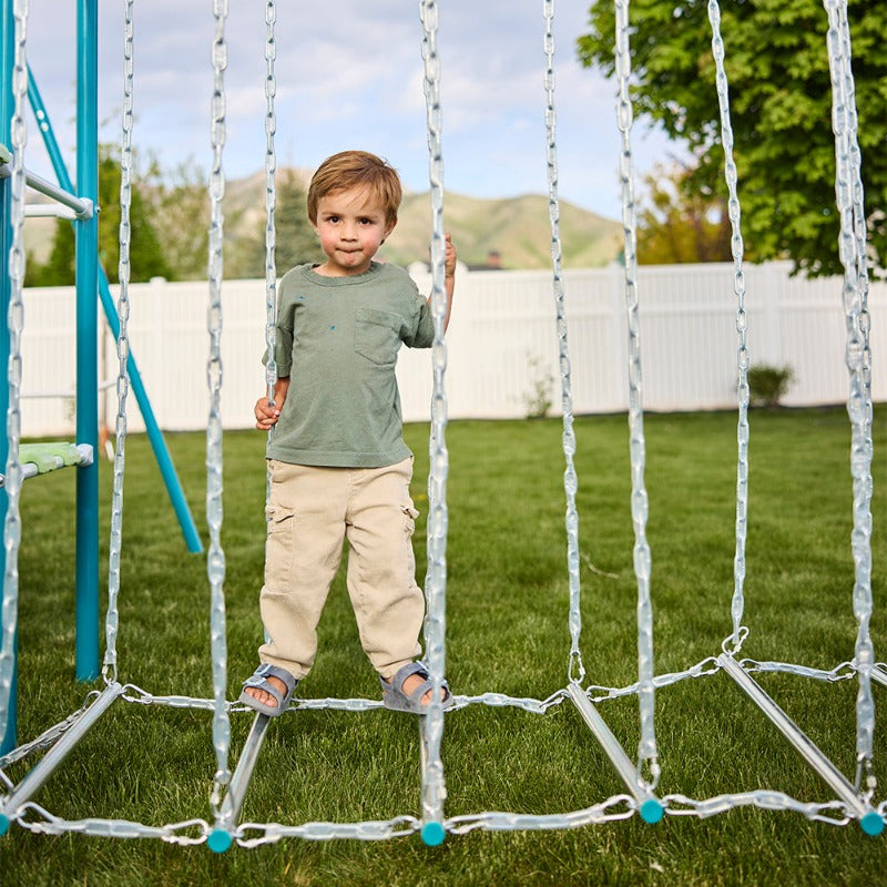 Base Camp Playground + Monkey Bars & Hanging Bridge