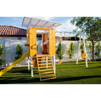 Forest Outdoor Swing Set And Trapeze Bar