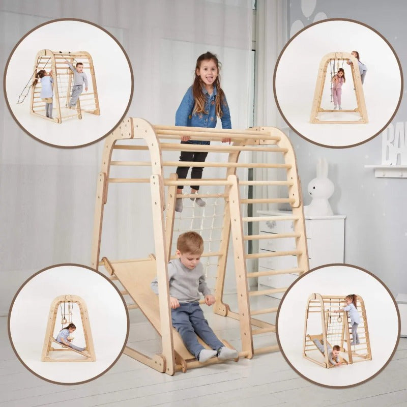 6-in-1 Wooden Playground