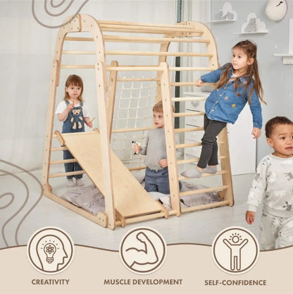 6-in-1 Wooden Playground