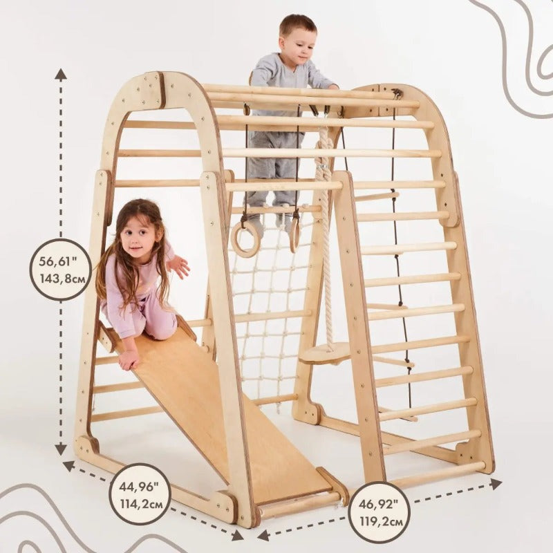 6-in-1 Wooden Playground