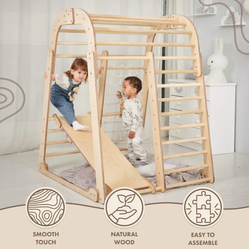 6-in-1 Wooden Playground