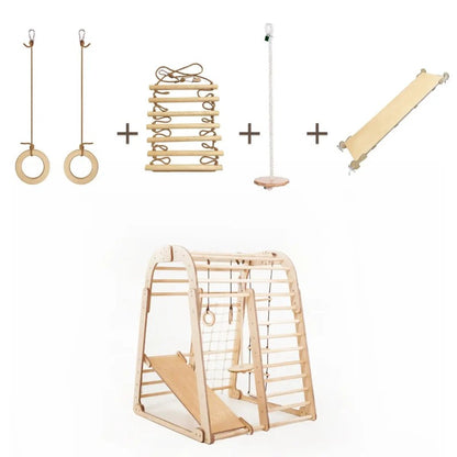 6-in-1 Wooden Playground