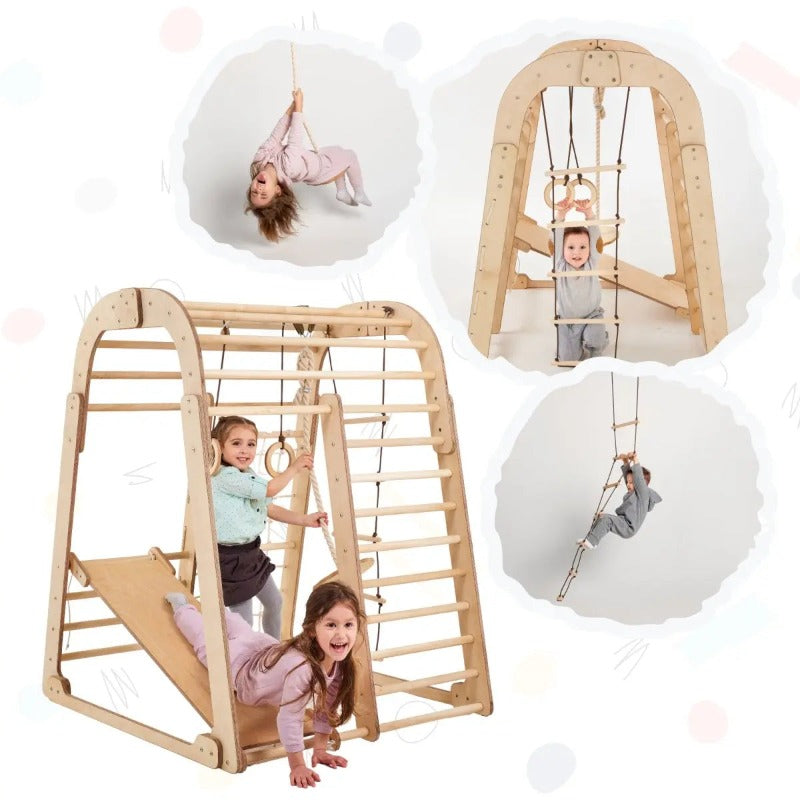 6-in-1 Wooden Playground