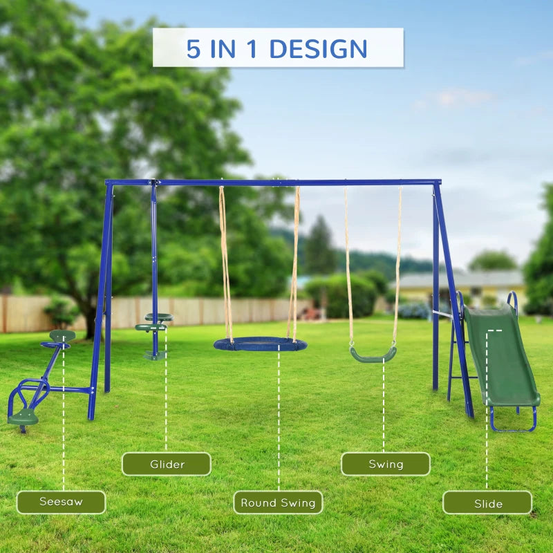 5in1 Outdoor Swing Set