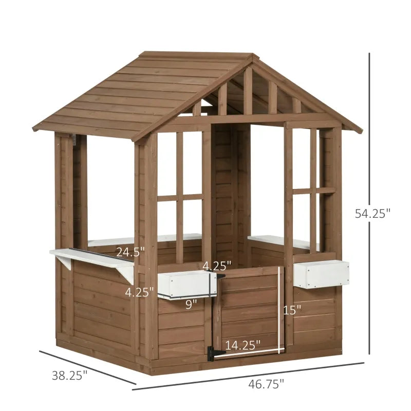 Outdoor Wooden Playhouse