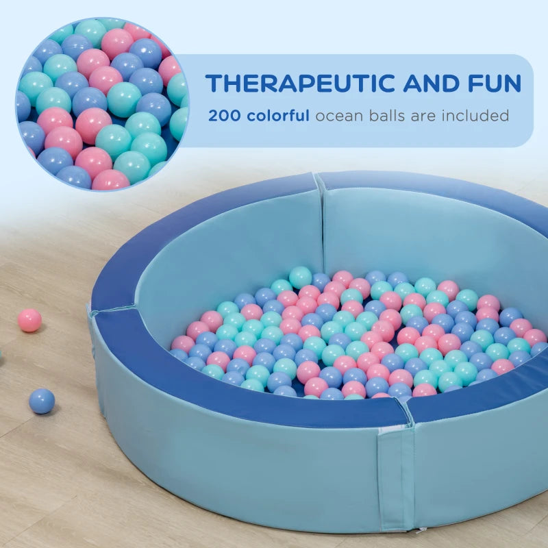 Soft Play Round Ball Pit for Toddlers