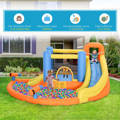 5in1 Kids Inflatable Jumping Castle with Water Cannons