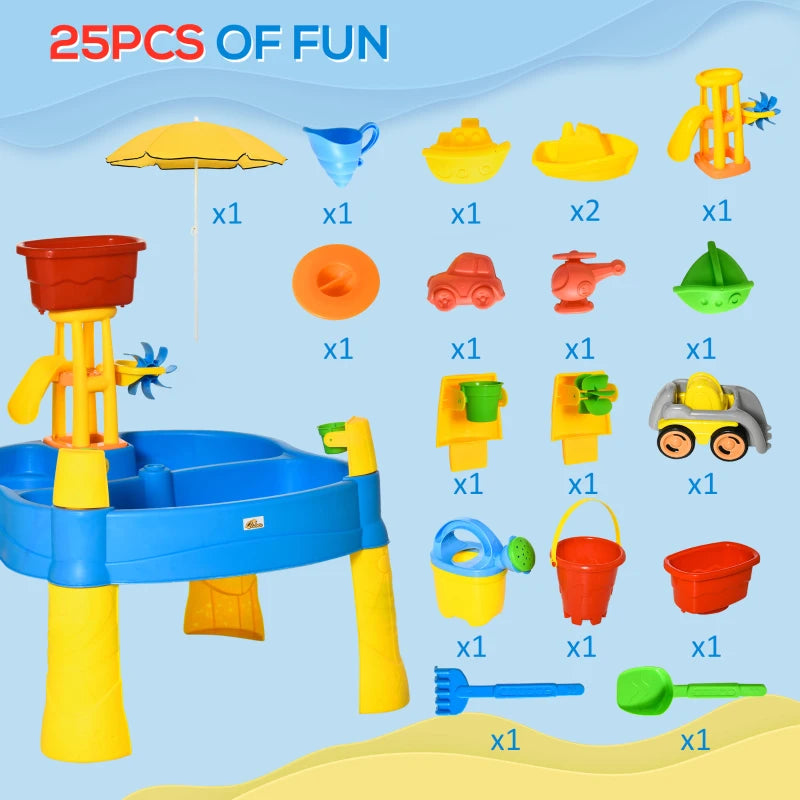 Sand and Water Table with Umbrella