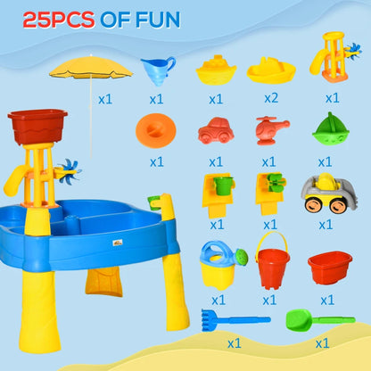 Sand and Water Table with Umbrella